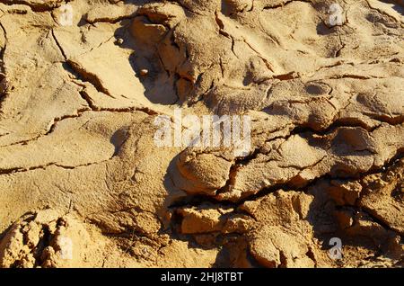 Sand background structure. Rock texture during earthworks. Sand and ground structure. Earth background. Soil texture. Stock Photo