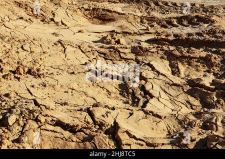 Sand background structure. Rock texture during earthworks. Sand and ground structure. Earth background. Soil texture. Stock Photo