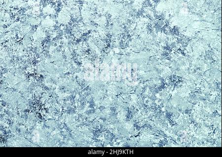 Decorative Abstract Grunge Background blue and light blue shades On The Wall, Rough Stylized Banner Texture with spots Stock Photo
