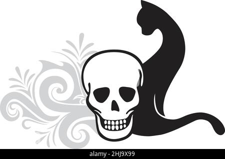 black cat Stock Vector