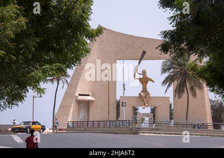 Millennium Monument in the city of Dakar, Senegal Stock Photo