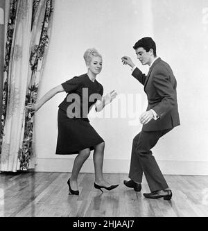 Demonstration of the Bossa Nova dance, 26th November 1962. Stock Photo