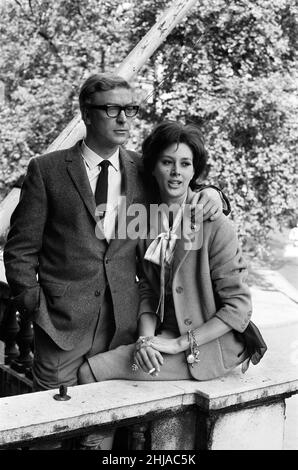 Michael Caine and Sue Lloyd on the set of 'The Ipcress File'. 21st September 1964. Stock Photo