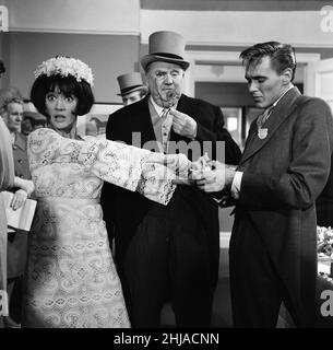 Amanda Barrie and Billy Fury on the set of 