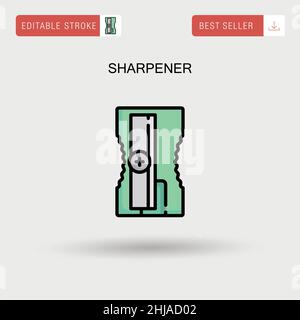 Sharpener Simple vector icon. Stock Vector