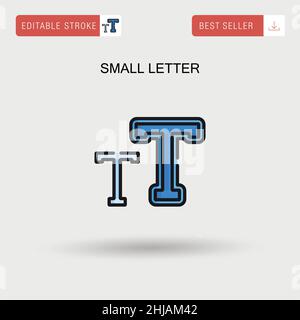 Small letter Simple vector icon. Stock Vector