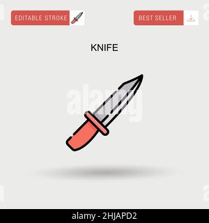 Knife Simple vector icon Stock Vector Image & Art - Alamy