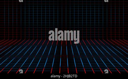 abstract tilted line plaid industrial blue and red color. vector illustration eps10 Stock Vector