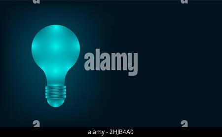 the creative lightbulb ideas that mean everything from your brain. copy space for your nice text. vector illustration eps10 Stock Vector
