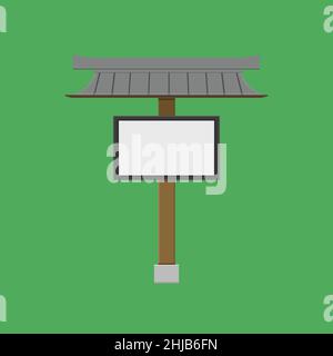 japanese news and advertising signs vector illustration eps10 Stock Vector