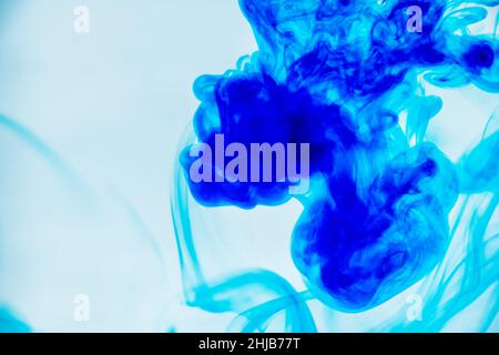 Liquid painting - abstract lines, figures and patterns. Stock Photo