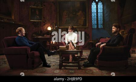 EMMA WATSON, RUPERT GRINT and DANIEL RADCLIFFE in HARRY POTTER 20TH ANNIVERSARY: RETURN TO HOGWARTS (2022), directed by ERAN CREEVY. Credit: WARNER BROS. / Album Stock Photo