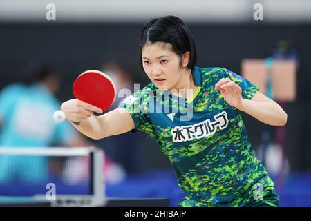 Mima Ito, January 18, 2012 - Table Tennis : All Japan Table Tennis  Championships, Women's Junior Singles 3rd Round at Tokyo Metropolitan  Gymnasium, Tokyo, Japan. (Photo by Daiju Kitamura/AFLO SPORT) [1045] Stock  Photo - Alamy