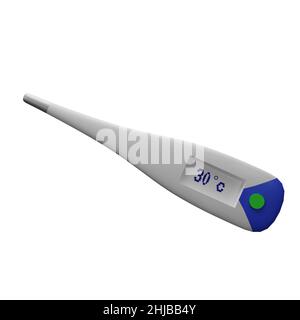 3d rendering of health thermometer icon Stock Photo