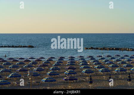 The beach of Termoli, city in the Campobasso province, Molise, Italy ...