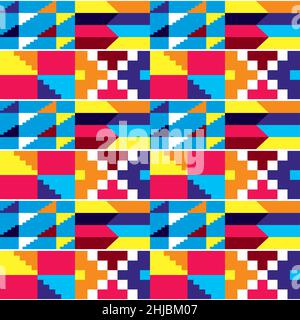 African Kente Print Traditional Fabric Ghana Stock Vector (Royalty Free)  1134948698