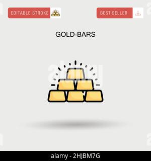 Stack of shiny gold bars vector illustration Stock Vector Image & Art ...
