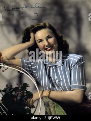 Deanna Durbin Portrait, ca 1945 Stock Photo