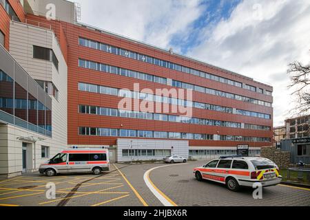 Brno, Czech Republic. 28th Jan, 2022. The International Clinical Research Centre (ICRC) of St Anne Hospital in Brno, Czech Republic, pictured on January 28, 2022. Credit: Patrik Uhlir/CTK Photo/Alamy Live News Stock Photo