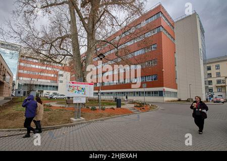 Brno, Czech Republic. 28th Jan, 2022. The International Clinical Research Centre (ICRC) of St Anne Hospital in Brno, Czech Republic, pictured on January 28, 2022. Credit: Patrik Uhlir/CTK Photo/Alamy Live News Stock Photo