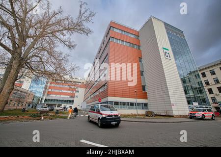 Brno, Czech Republic. 28th Jan, 2022. The International Clinical Research Centre (ICRC) of St Anne Hospital in Brno, Czech Republic, pictured on January 28, 2022. Credit: Patrik Uhlir/CTK Photo/Alamy Live News Stock Photo