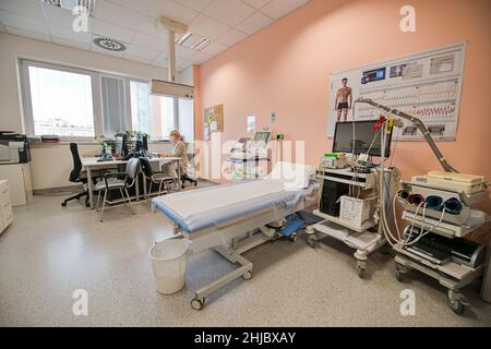 Brno, Czech Republic. 28th Jan, 2022. The International Clinical Research Centre (ICRC) of St Anne Hospital in Brno, Czech Republic, pictured on January 28, 2022. Credit: Patrik Uhlir/CTK Photo/Alamy Live News Stock Photo