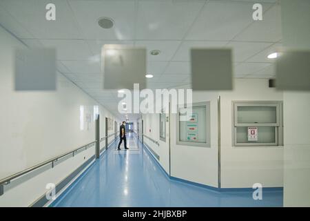 Brno, Czech Republic. 28th Jan, 2022. The International Clinical Research Centre (ICRC) of St Anne Hospital in Brno, Czech Republic, pictured on January 28, 2022. Credit: Patrik Uhlir/CTK Photo/Alamy Live News Stock Photo