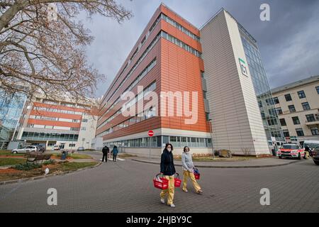 Brno, Czech Republic. 28th Jan, 2022. The International Clinical Research Centre (ICRC) of St Anne Hospital in Brno, Czech Republic, pictured on January 28, 2022. Credit: Patrik Uhlir/CTK Photo/Alamy Live News Stock Photo