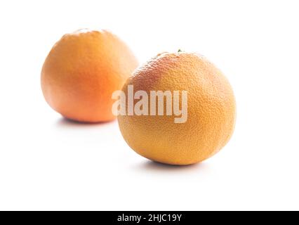 Citrus fruit. Fresh grapefruit isolated on a white background. Stock Photo
