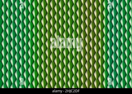 Dragon squama iridescent geometric seamless background. Green gradient pattern or roof texture. Minimal wallpaper. Reptile decorative skin or mermaid Stock Vector