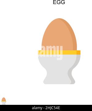 Egg Simple vector icon. Illustration symbol design template for web mobile UI element. Stock Vector