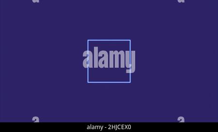 Abstract animation with rotating on a violet background computer ...