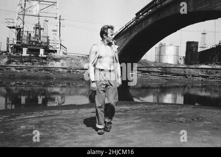 Actor James Dean, photographed circa 1955. Stock Photo