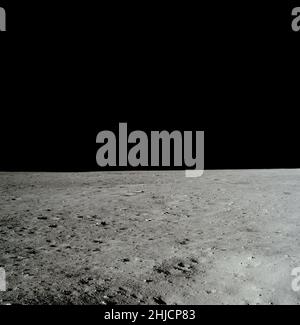 On July 20, 1969, the Apollo 11 Lunar Module Eagle is captured in lunar ...