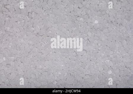 Full frame studio macro shot with top view of salt Stock Photo