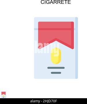 Cigarrete Simple vector icon. Illustration symbol design template for web mobile UI element. Stock Vector