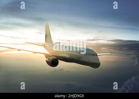 airplane take off landing flight Stock Photo