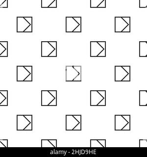 Seamless pattern square geometric shape design of abstract texture background in black and white illustration for gift items, wrapping, wall, cards an Stock Vector