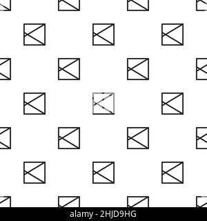 Seamless pattern square geometric shape design of abstract texture background in black and white illustration for gift items, wrapping, wall, cards an Stock Vector