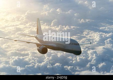 airplane take off landing flight Stock Photo