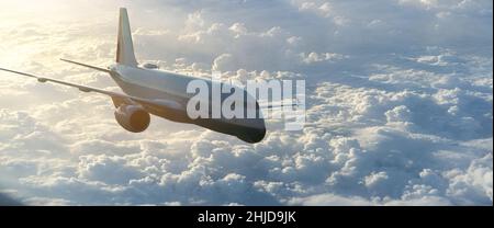 airplane take off landing flight Stock Photo