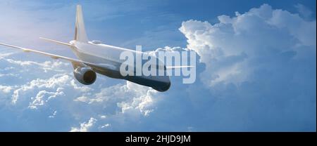 airplane take off landing flight Stock Photo