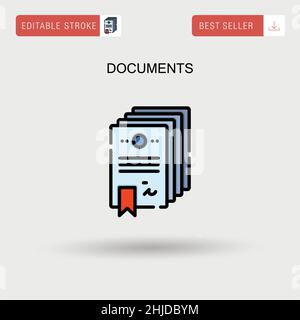 hand with file folder documents icon vector illustration design Stock ...