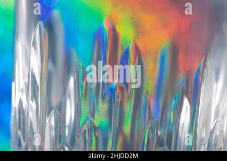 Abstract blurred background with light leaks and reflections. Stock Photo