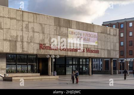 Roman-Germanic museum in Cologne on a bright winter day Stock Photo