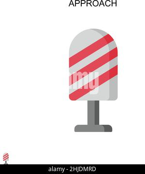 Approach Simple vector icon. Illustration symbol design template for web mobile UI element. Stock Vector