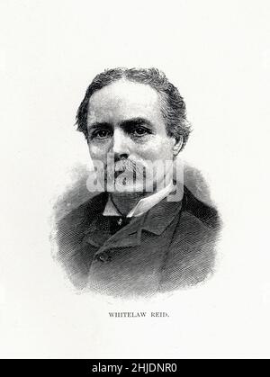 Whitelaw Reid was an American politician and newspaper editor, as well as the author of Ohio in the War, a popular work of history. After assisting Horace Greeley as editor of the New-York Tribune, Reid purchased the paper after Greeley's death in late 1872 and controlled it until his own death in 1912. Stock Photo