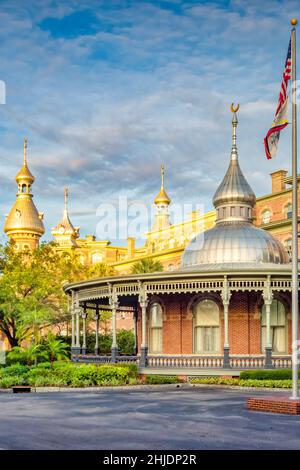 Plant Hall at University of Tampa in Tampa, Florida, USA Stock Photo