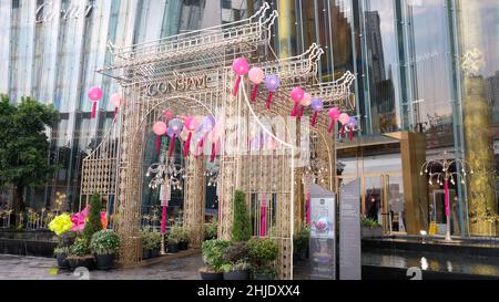 Year of the Tiger Chinese New Year Iconsiam ETERNAL PROSPERITY 2022 Bangkok Thailand Stock Photo