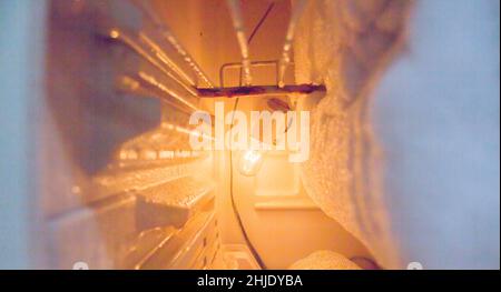 The lighting in the the fridge Stock Photo